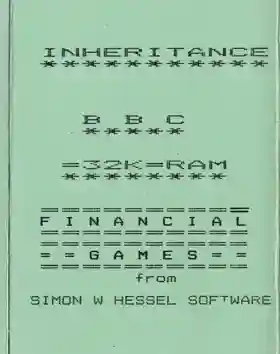 Inheritance (1982)(Hessel, Simon W.)[h TSTH]